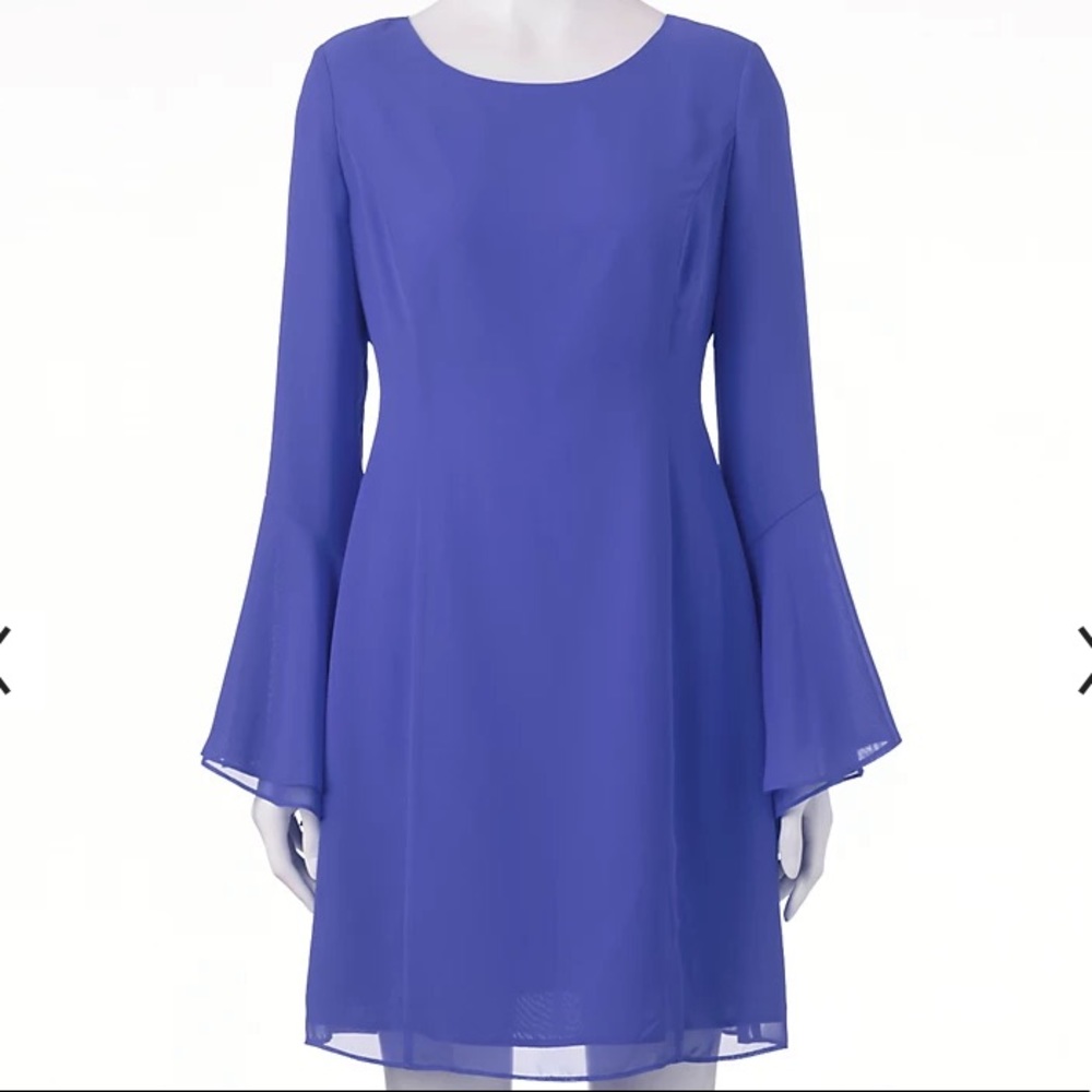Jennifer Lopez Bell Sleeve Sheath Dress